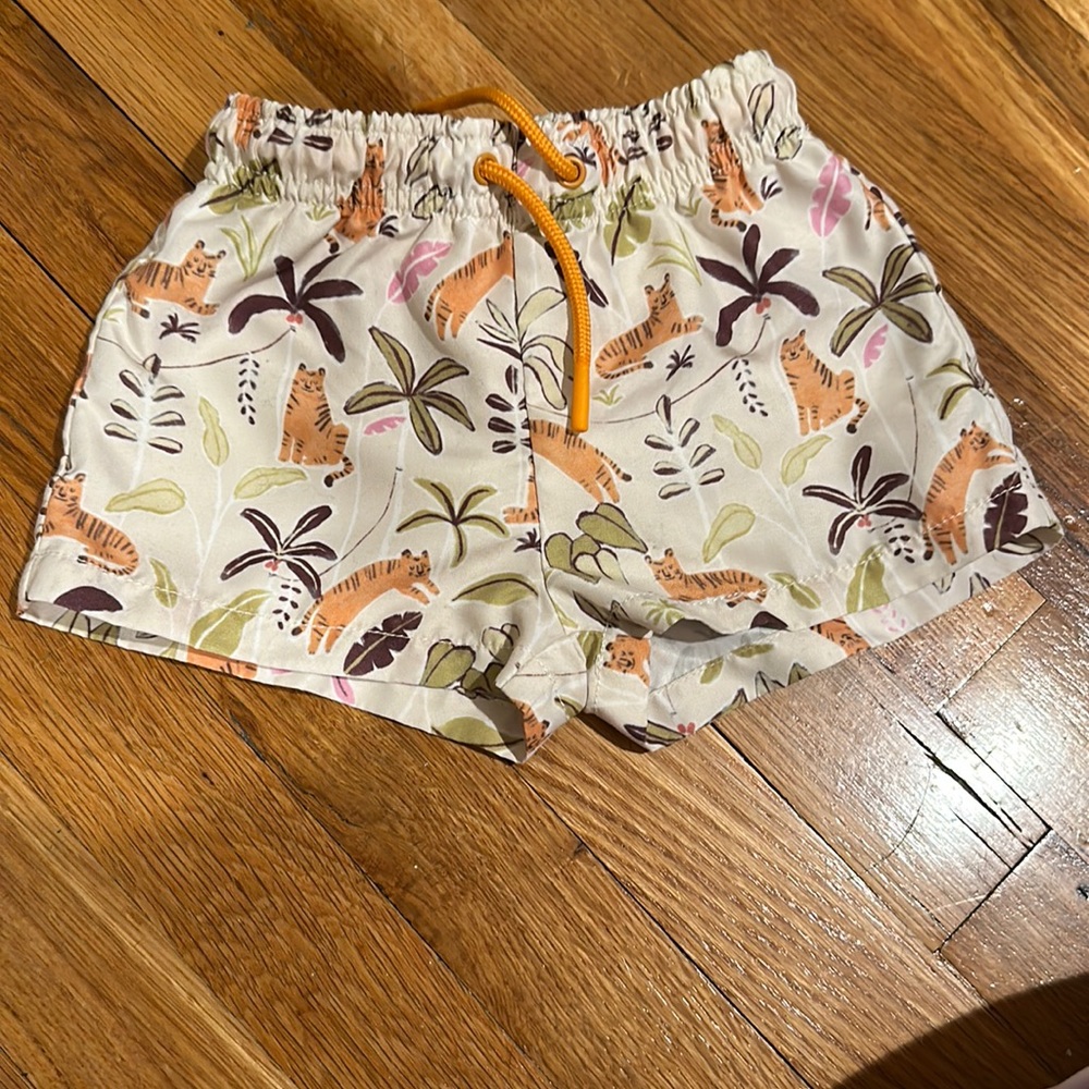 Zara boys swimming trunks, size 2-3, tiger